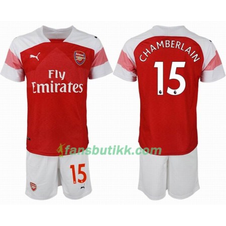 Fotballdrakt Arsenal CHAMBERLAIN 15 Barn Hjemmetrøye 2018-2019 Kortermet